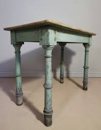 English Antique Painted Pine Side Table