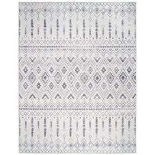 grey moroccan boho rug carpet 145cm x