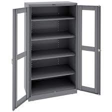 dark gray deluxe storage cabinet