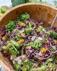 cabbage broccoli salad and dressing