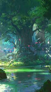 Anime Forest iPhone Wallpapers - Top ...