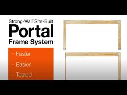 site built portal frame system for