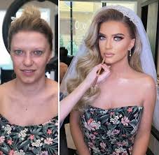 bridal makeup transformations