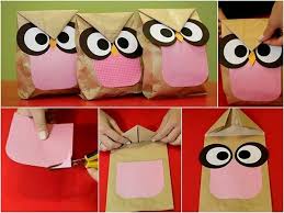 Diy Owl Sandwich Paper Bag Home