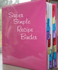 Super Simple Recipe Binder Projects Completed Recipe