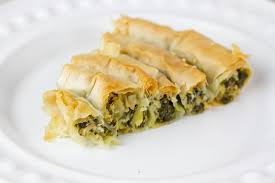 spanakopita spiral with spinach and feta