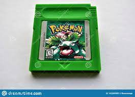 Pokemon Leaf Green GameBoy Cartridge Game Editorial Photography - Image of  gameboy, japanese: 142206582