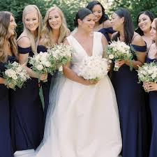 16 best navy blue bridal party dresses