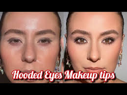 soft glam makeup tutorial for hooded