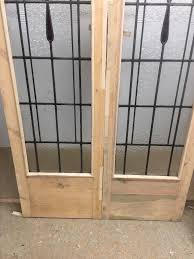 Victorian Stained Glass Doors Antique