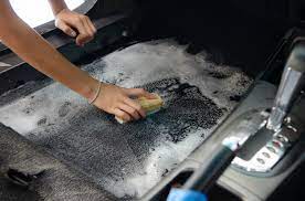 wash the car carpet detailing on