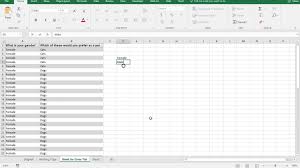 Making A Cross Tab In Excel