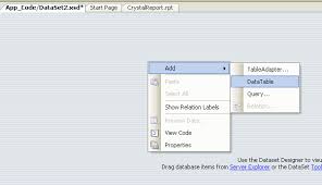 bind crystal reports without database