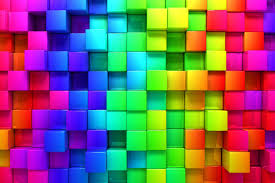 5k hd colorful 3d cubes