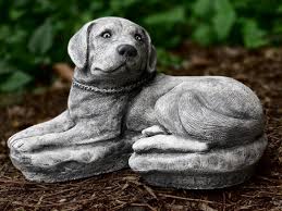 Stone Labrador Retriever Statue For