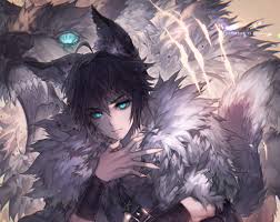 Anime wolf boy couple by tashaw on deviantart. Boy Anime Wolf Wallpapers Wallpaper Cave