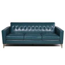 Payton Leather Sofa Tufted Back In