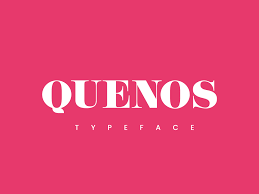 Quenos Uppercase Serif Typeface