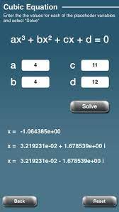Cubic Equation Calculator And Solver 1