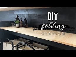 diy folding station for laundry room