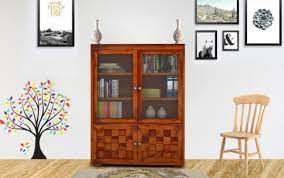 Buy Solid Sheesham Wooden 2 Glass Door