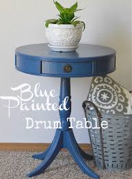 singin the blues end table makeover