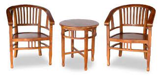 miho teak wood tea table set