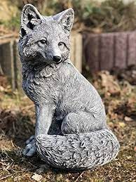 Oloma Fox Statue 18 Lb Beautiful Fox