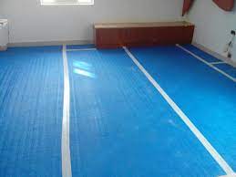 blue polypropylene floor protector