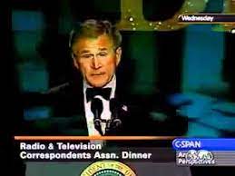 George W. Bush - jokes about weapons of mass destruction .flv - YouTube