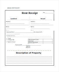 Printable Rent Receipt Template Download Them Or Print