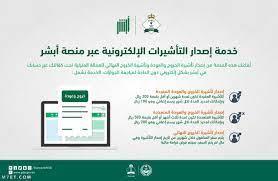 خدمة التاشيرات الالكترونية انجاز