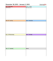 26 Blank Weekly Calendar Templates Pdf Excel Word