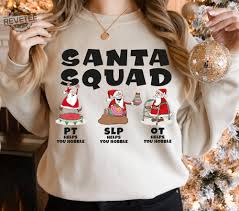 physical therapy santa squad christmas