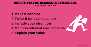 Your career objective should serve as the entrée to a main course, that is, a concise and compelling introduction to your resume which tells employers why they should hire you over anyone else. 200 Career Objective Statements For Resume For Freshers Career Cliff