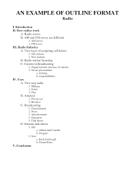 Example Of An Outline For A Research Paper In Apa Rome