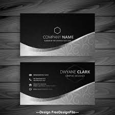 These designs range in is style, cardstock, and price so that we have an option to suite all of our client's needs. Black White Premium Business Card Design Vector Free Download