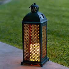 Agadir Solar Candle Lantern Outdoor