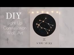 Diy Light Up Constellation Wall Art