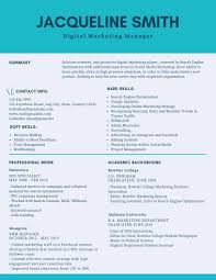 Digital Marketing Manager Resume Example