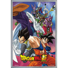 The manga is illustrated by toyotarou, with story and editing by toriyama, and began serialization in shueisha's shōnen manga magazine v jump in june 2015. Dragon Ball Super Gods Battle Poster Contemporary Kids Wall Decor By Trends International Houzz