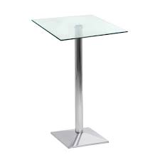 Rome Square Glass Top Bar Table Bar