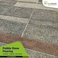 pebble stone flooring at rs 140 square