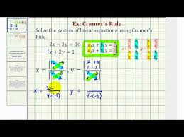 Solve A System Of Two Equations Using