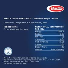 barilla spaghetti 500g pasta