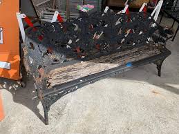 Ornate Antique Garden Bench Seat Cast