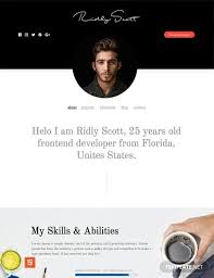 For a stylish but straightforward template, check out this cv template by thomas. 36 Html5 Resume Templates Free Samples Examples Format Download Free Premium Templates