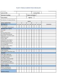 company vehicle inspection checklist