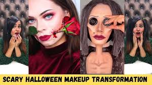scary halloween makeup transformation