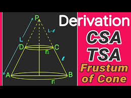 We did not find results for: Derivation Of Csa Curved Surface Area And Tsa Total Surface Area Of A Frustum Of Cone Youtube